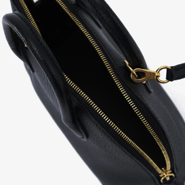 Premium Hermès Replica Mini Bolide Chevre Black GHW - Direct Luxury Fashion - Image 5