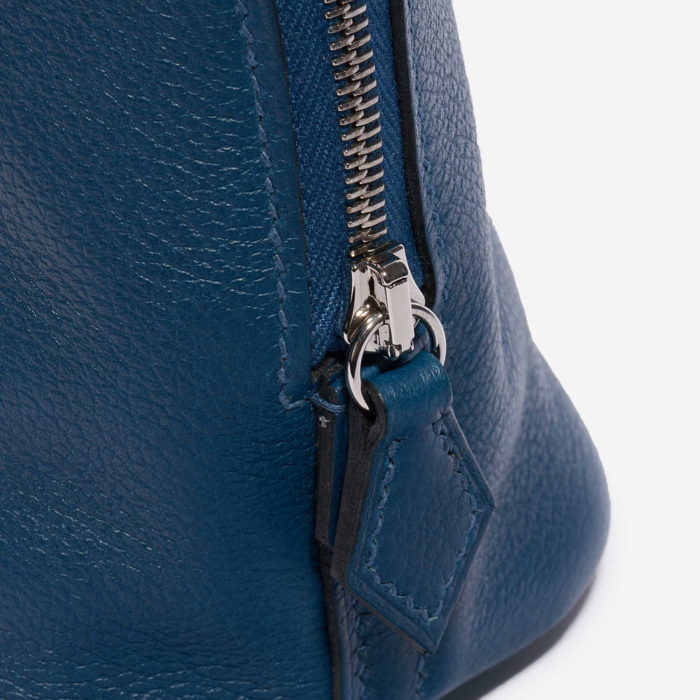 Premium Hermès Replica Mini Bolide Evercolor Vert Bosphore PHW - Direct Luxury Fashion - Image 7