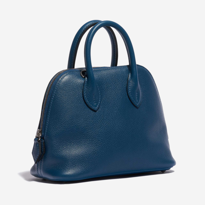 Premium Hermès Replica Mini Bolide Evercolor Vert Bosphore PHW - Direct Luxury Fashion - Image 4