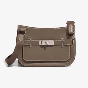 Premium Hermès Replica Mini Jypsiere Evercolor Etoupe PHW - Direct Luxury Fashion