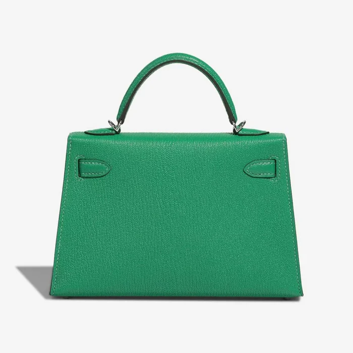 Premium Hermès Replica Mini Kelly Chevre Mysore Menthe PHW - Direct Luxury Fashion - Image 2
