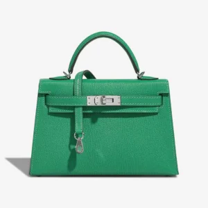 Premium Hermès Replica Mini Kelly Chevre Menthe - DLF