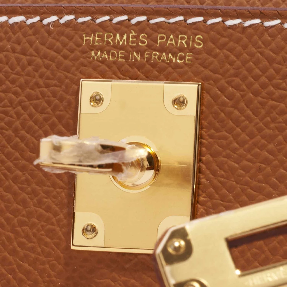 Premium Hermès Replica Mini Kelly Epsom Gold GHW - Direct Luxury Fashion - Image 6