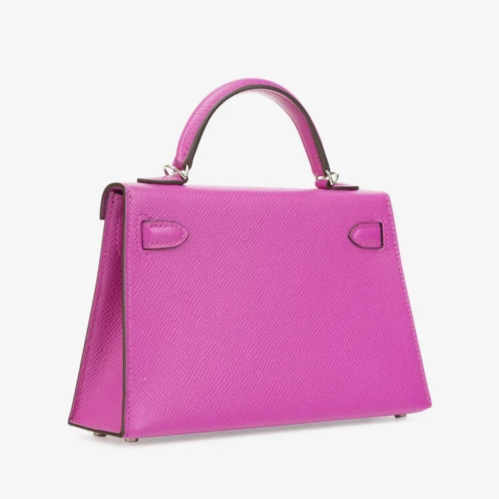 Premium Hermès Replica Mini Kelly Epsom Magnolia PHW - Direct Luxury Fashion - Image 2