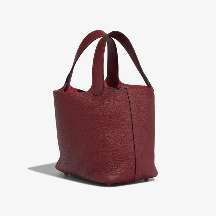 Premium Hermès Replica Picotin 18 Clemence Rouge H PHW - Direct Luxury Fashion - Image 4