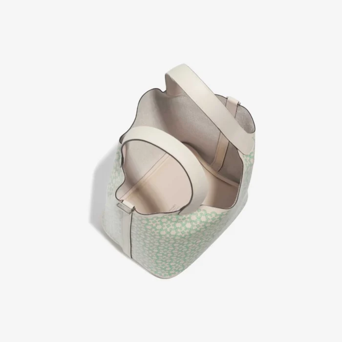Premium Hermès Replica Picotin 18 Swift Nata/Vert/White PHW - Direct Luxury Fashion - Image 5