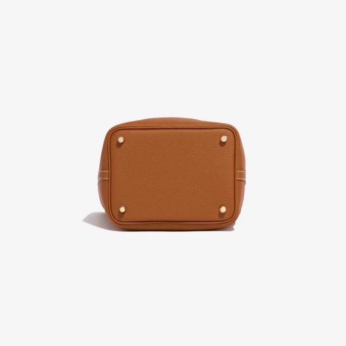 Premium Hermès Replica Picotin 18 Taurillon Clemence Gold GHW - Direct Luxury Fashion - Image 4