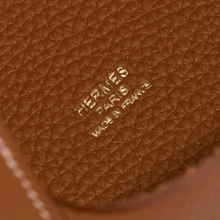 Premium Hermès Replica Picotin 18 Taurillon Clemence Gold GHW - Direct Luxury Fashion - Image 6