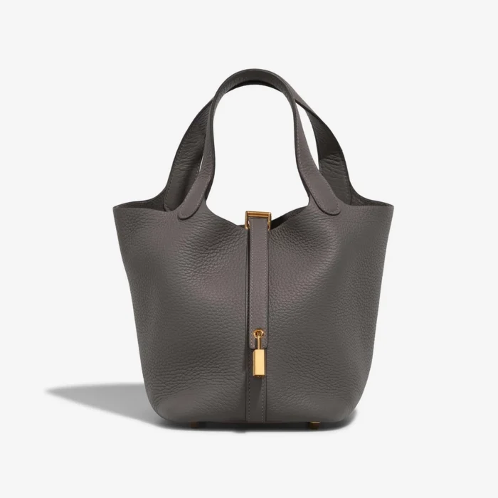 Premium Hermès Replica Picotin 18 Gris Meyer GHW | DLF