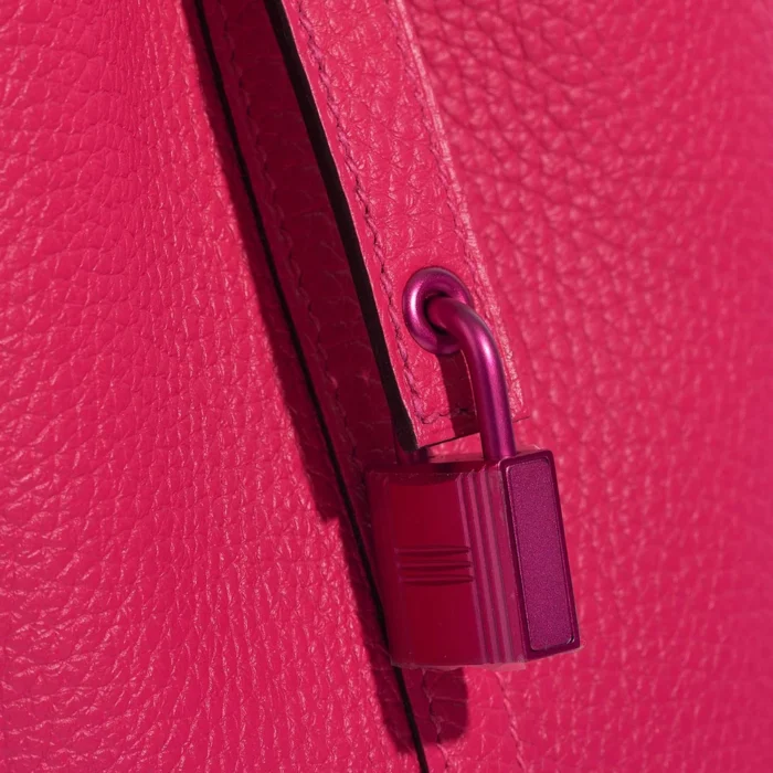 Premium Hermès Replica Picotin 18 Taurillon Clemence Rose Mexico Pink HW - Direct Luxury Fashion - Image 7