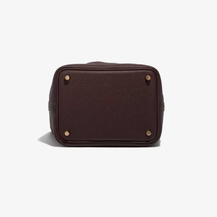Premium Hermès Replica Picotin 18 Touch Taurillon Clemence/Matte Alligator Rouge Sellier/Bourgogne GHW - Direct Luxury Fashion - Image 3