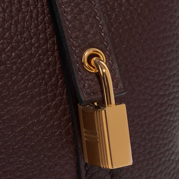 Premium Hermès Replica Picotin 18 Touch Taurillon Clemence/Matte Alligator Rouge Sellier/Bourgogne GHW - Direct Luxury Fashion - Image 7