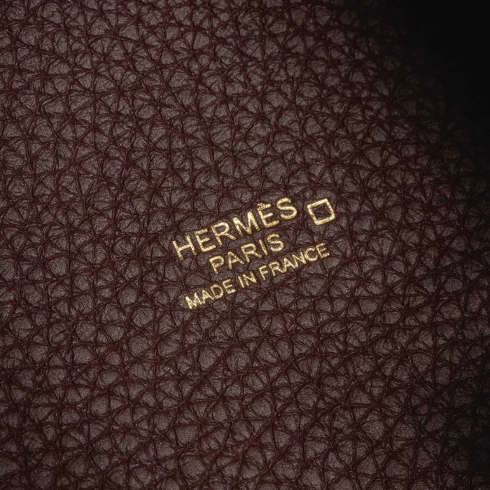 Premium Hermès Replica Picotin 18 Touch Taurillon Clemence/Matte Alligator Rouge Sellier/Bourgogne GHW - Direct Luxury Fashion - Image 6