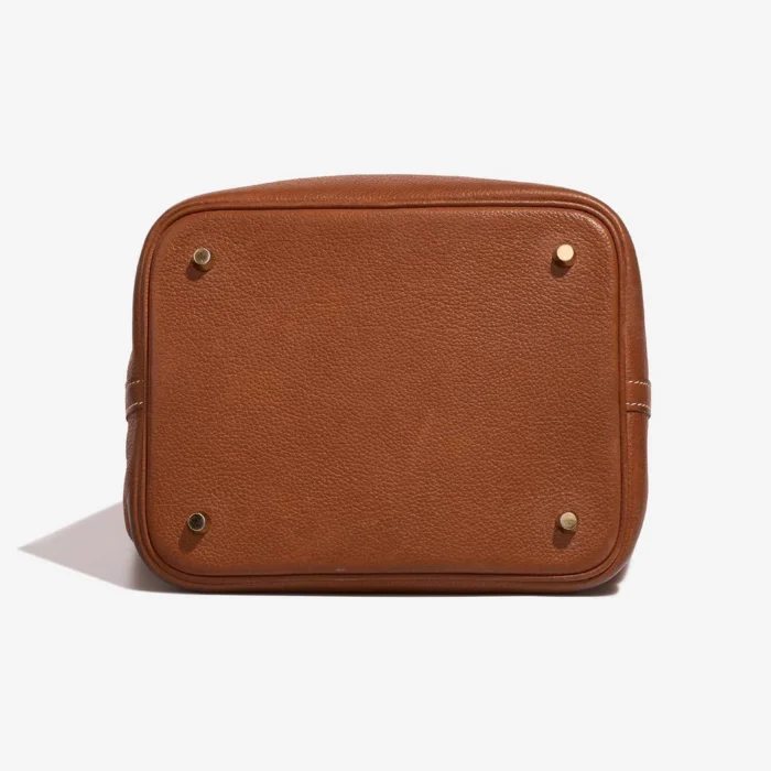 Premium Hermès Replica Picotin 22 Barenia Faubourg Fauve GHW - Direct Luxury Fashion - Image 4