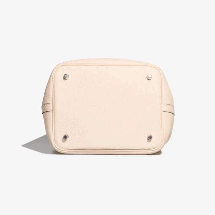 Premium Hermès Replica Picotin 22 Taurillon Clemence Nata/Sesame PHW - Direct Luxury Fashion - Image 5