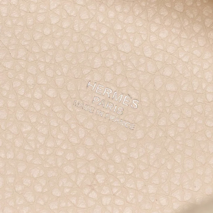 Premium Hermès Replica Picotin 22 Taurillon Clemence Nata/Sesame PHW - Direct Luxury Fashion - Image 2