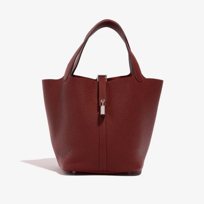 Premium Hermès Replica Picotin 22 Taurillon Clemence Rouge H PHW