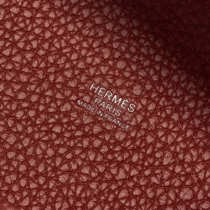 Premium Hermès Replica Picotin 22 Taurillon Clemence Rouge H PHW - Direct Luxury Fashion - Image 2