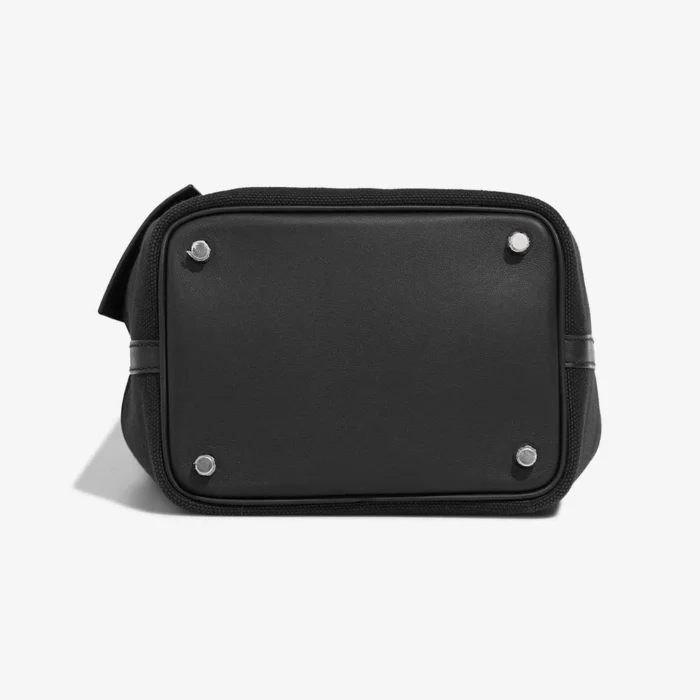Premium Hermès Replica Picotin Cargo 18 Canvas/Swift Black PHW - Direct Luxury Fashion - Image 4