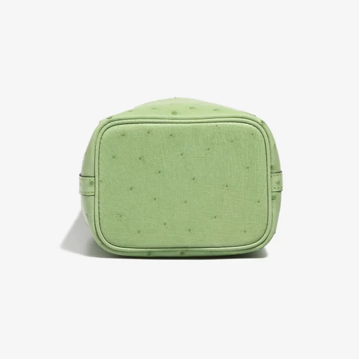 Premium Hermès Replica Picotin Micro Ostrich Vert Criquet PHW - Direct Luxury Fashion - Image 4