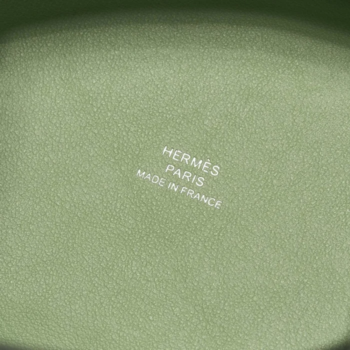 Premium Hermès Replica Picotin Micro Ostrich Vert Criquet PHW - Direct Luxury Fashion - Image 2