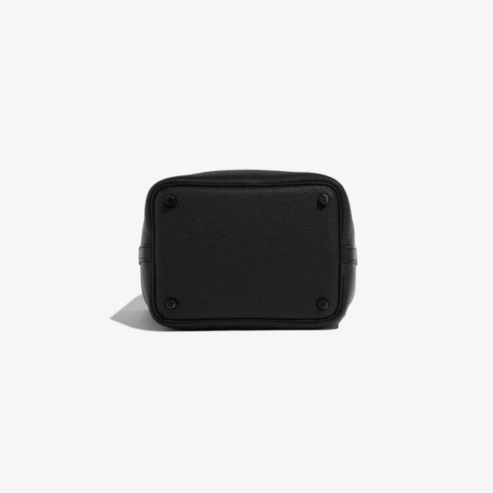 Premium Hermès Replica Picotin So Black 18 Taurillon Clemence Black SBHW - Direct Luxury Fashion - Image 4