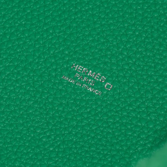 Premium Hermès Replica Picotin Touch 22 Clemence/Alligator Menthe/Vert Jade PHW - Direct Luxury Fashion - Image 6