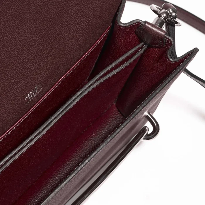 Premium Hermès Replica Roulis 18 Evercolor Rouge Sellier PHW - Direct Luxury Fashion - Image 6