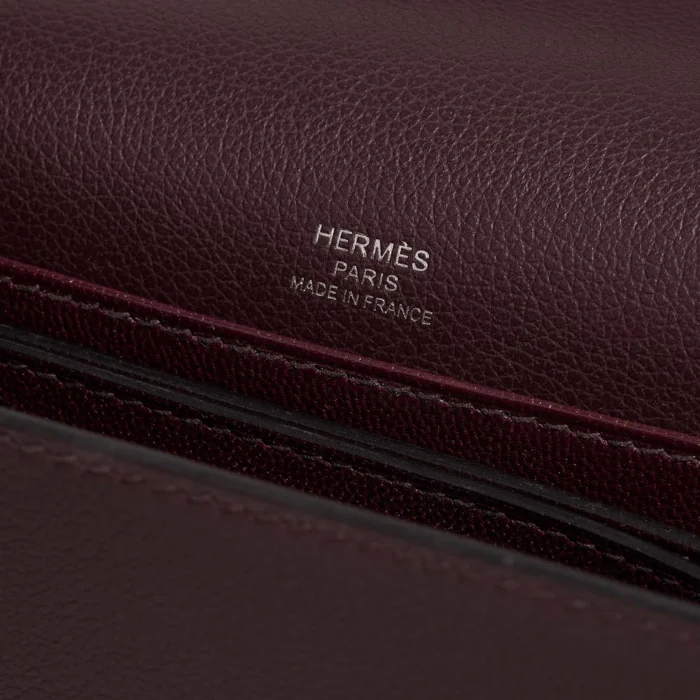 Premium Hermès Replica Roulis 18 Evercolor Rouge Sellier PHW - Direct Luxury Fashion - Image 2