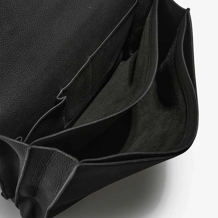 Premium Hermès Replica Sac a Depêches 2-38 Togo Black PHW - Direct Luxury Fashion - Image 7