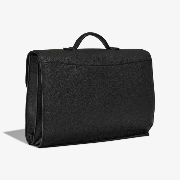 Premium Hermès Replica Sac a Depêches 2-38 Togo Black PHW - Direct Luxury Fashion - Image 5